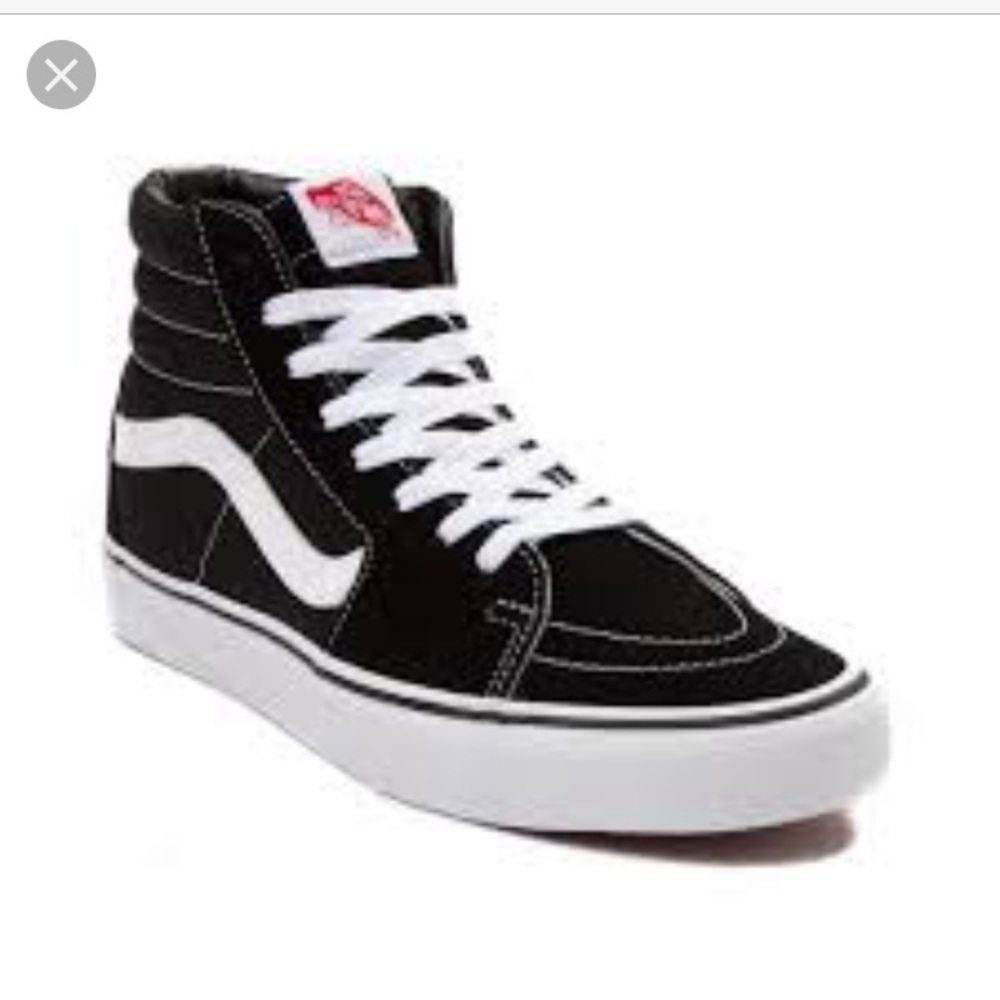 Black sk8 hi vans